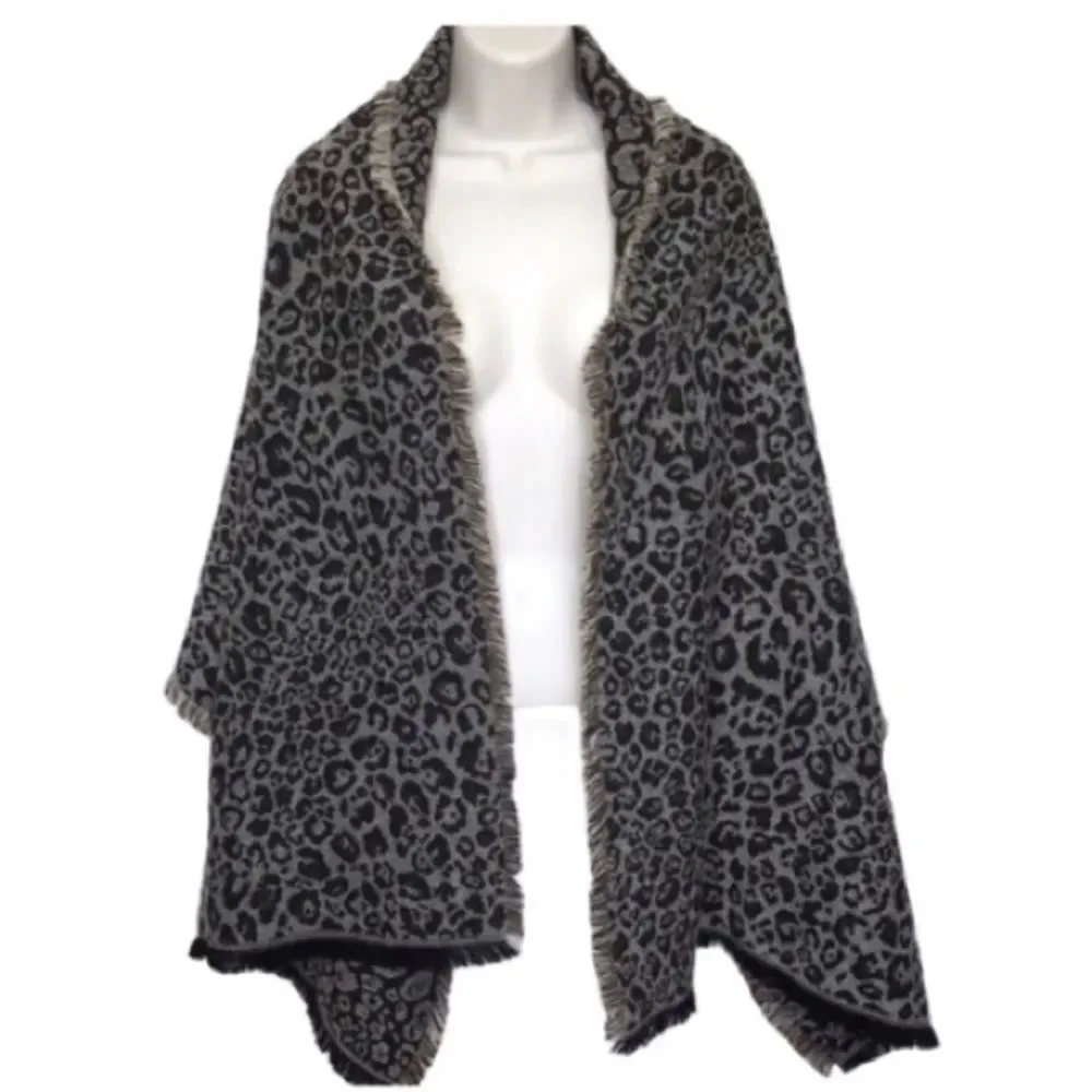 Merona Large Oversized Animal Print Leopard Scarf Wrap NWT
